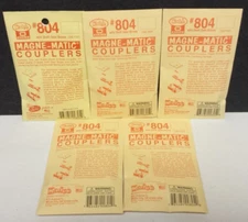 Kadee 804 Black Magnetic Knuckle Couplers 5 Packs / 10 Couplers Plastic O Scale