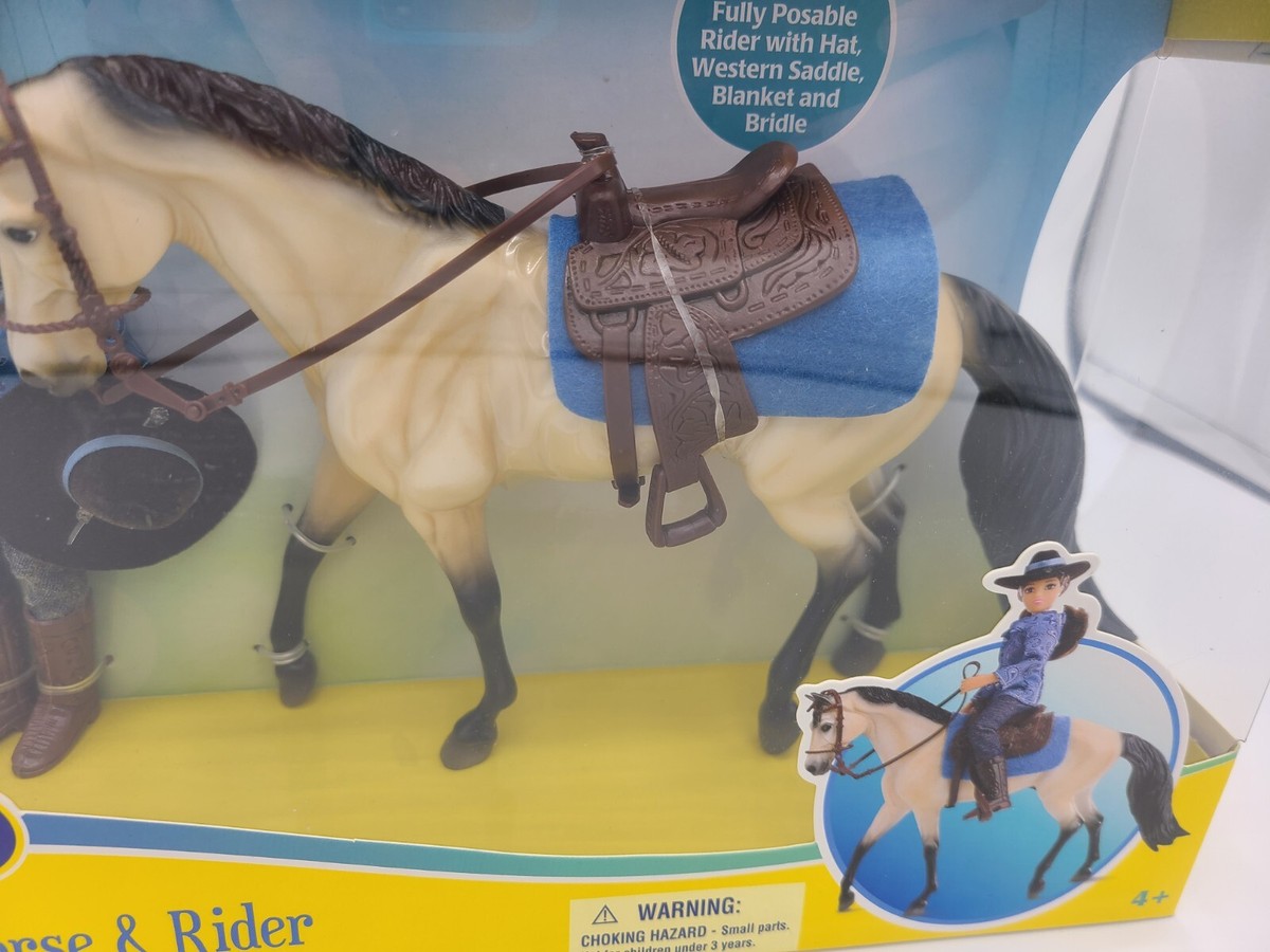 BREYER Classic Western Horse And Rider Mesquite And MacKenzie #B