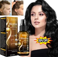 Biotin Hair Growth Spray Anti Hair Loss Fast Regrowth Scalp Treatment Serum