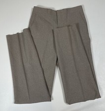 Mens Size 34 Vintage Sears Roebuck Polyester Trousers Pants Unhemmed Taupe 70  s