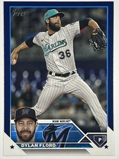 Dylan Floro 2023 Topps Update - Royal Blue #US92 Miami Marlins