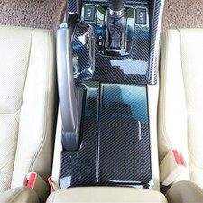 5pcs Carbon Fiber Central Console Gear Shift Panel Trim For 2009-2014 Acura Tsx