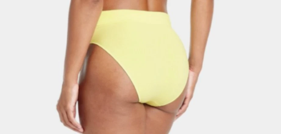 Auden 4-pack Womens Cotton Seamless Cheeky Underwear XS (0-2) Lime/Yellow - Image 4 of 4