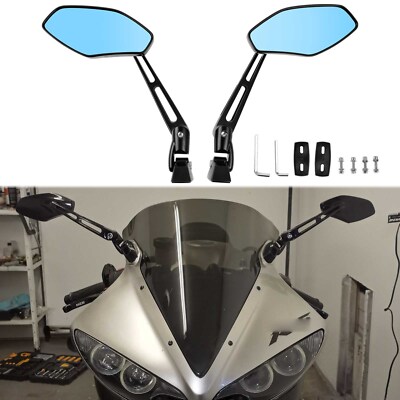 Parr Motorrad Rückspiegel Drehbar Spiegel Für Yamaha YZF R1 R6 R6S FZR 600 600R