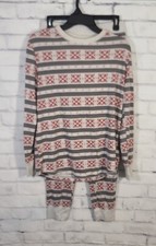 Stars Above Snowflake Striped Pajamas, Med   