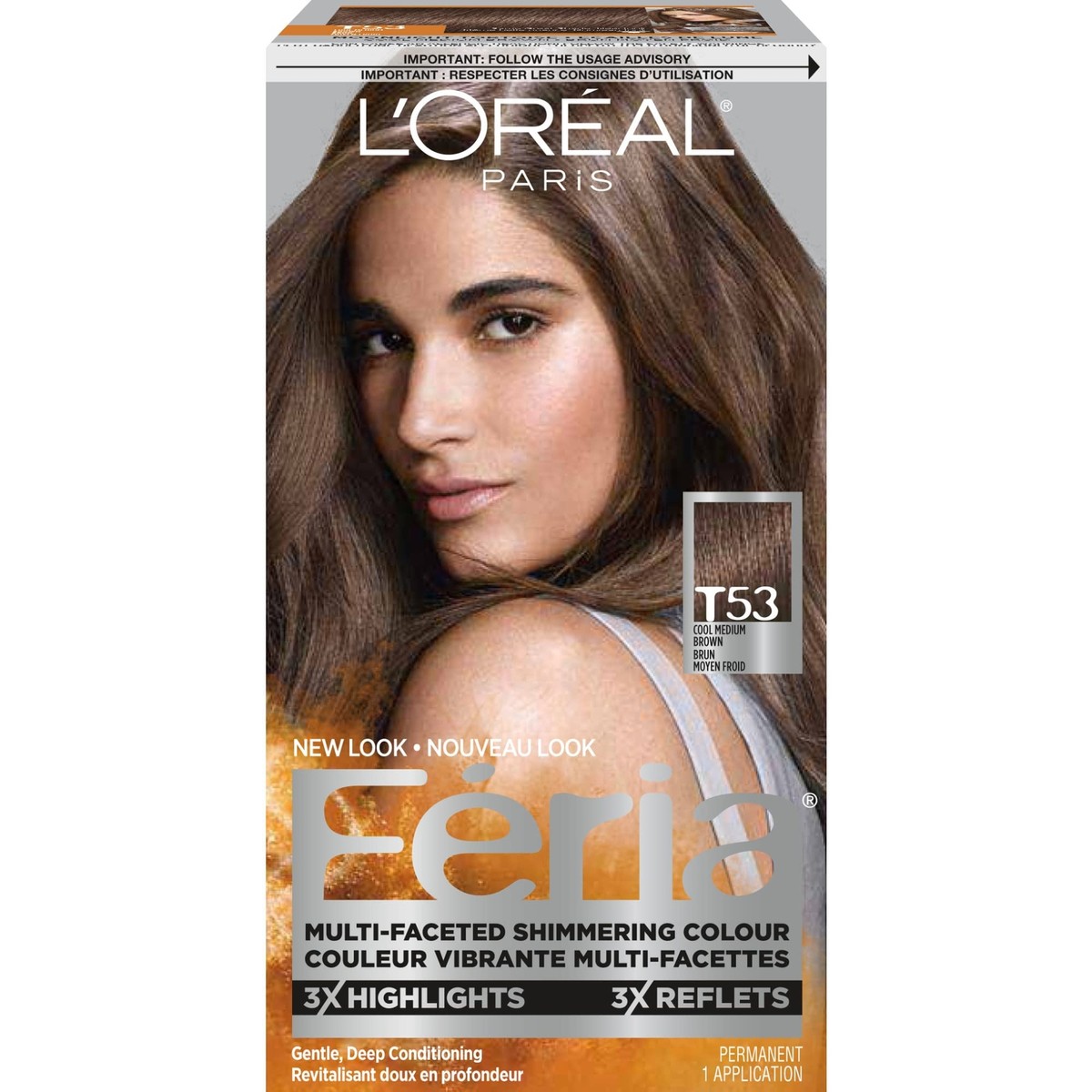 L'Oréal Feria T53 Cool Medium Brown Hair Gel for sale online | eBay