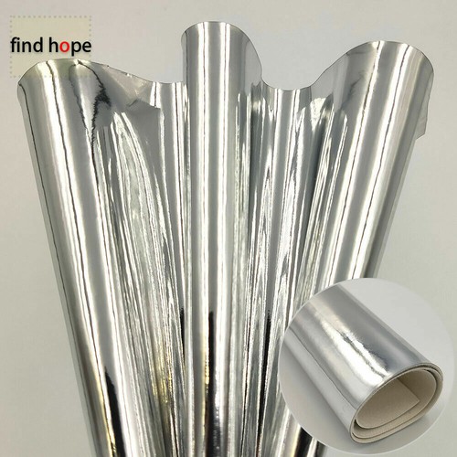 Bows Bag Foil Material Sheets Metallic Mirror Faux Leather PU Leatherette Fabric - Picture 7 of 16