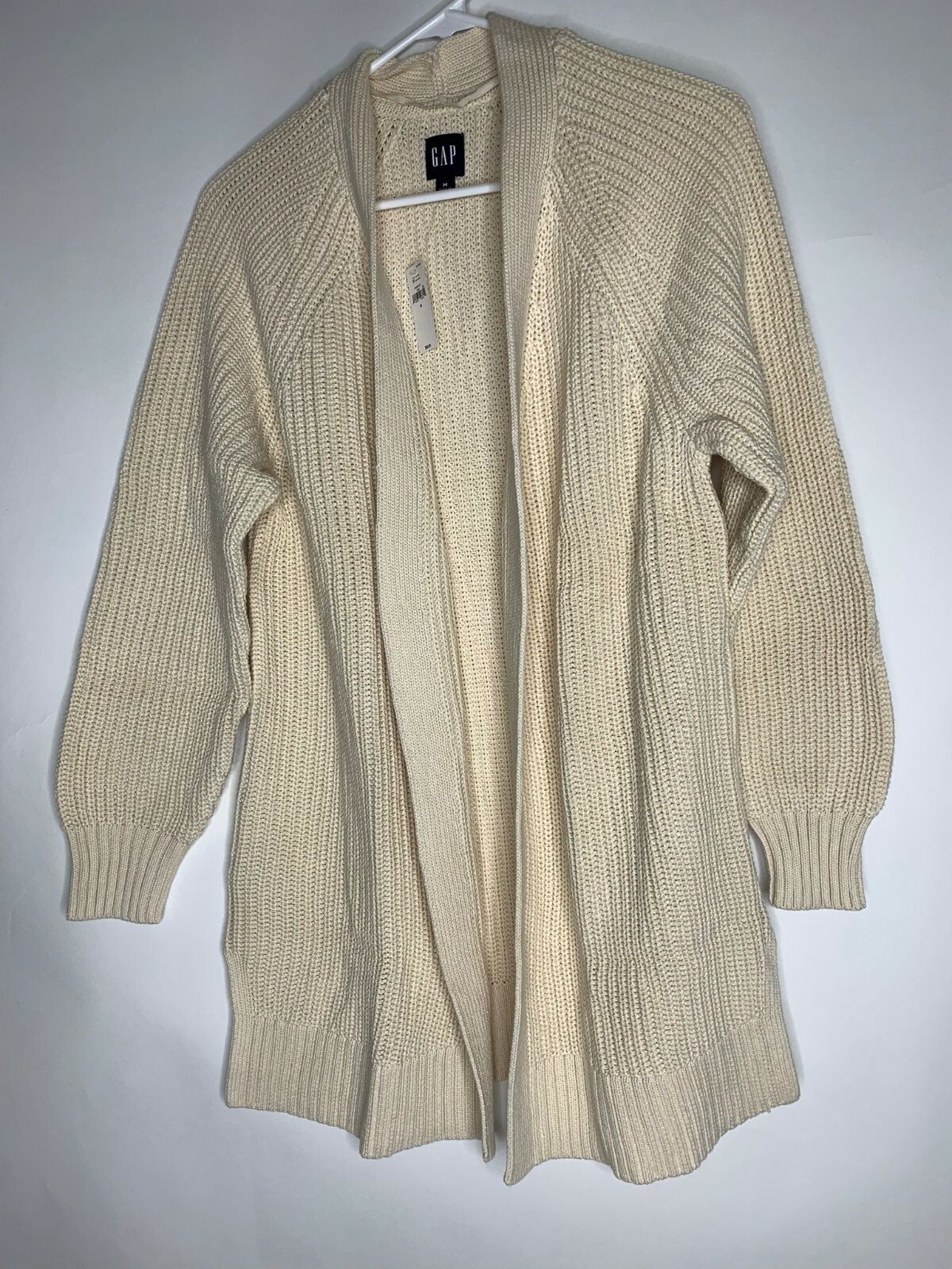 Gap Womens M Birch Beige Shaker Stitch 