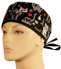 X Ray Cats Kittens Surgical Sweatband Scrub Skull Cap Medical Nurse Doctor