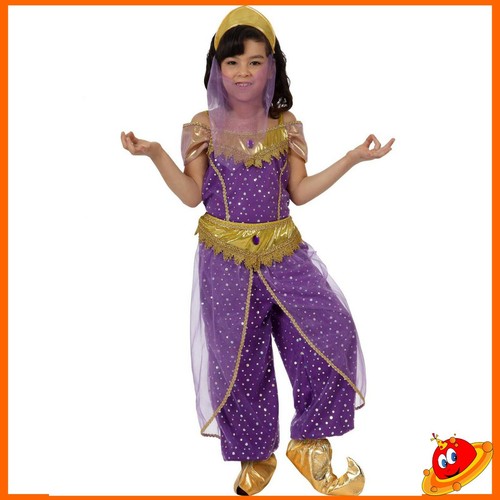 Costume Carnevale Ragazza Bambina Orientale Ballerina Araba Jasmin Tg 3-9  anni | eBay