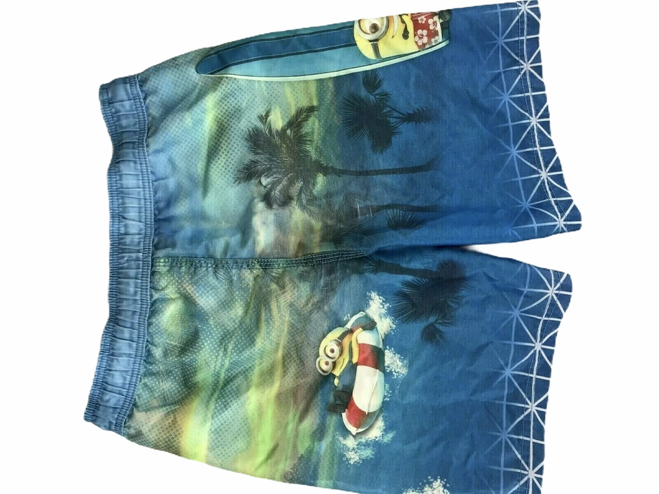 Bermudas de natação infantis Despicable Me.  Tamanho médio masculino.  Minions, surf  - Imagem 3 de 4
