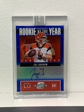 Joe Burrow 2020 Contenders Optic Rookie of the Year Auto Blue White Box 1/1