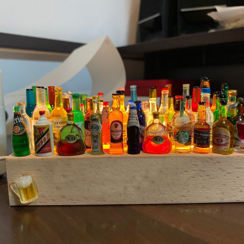 Odoria Cubetti Di Ghiaccio In Miniatura Per Casa Delle Bambole - Scala 1:12, Acrilico Trasparente, Set Di Accessori Per Bar E Cucina