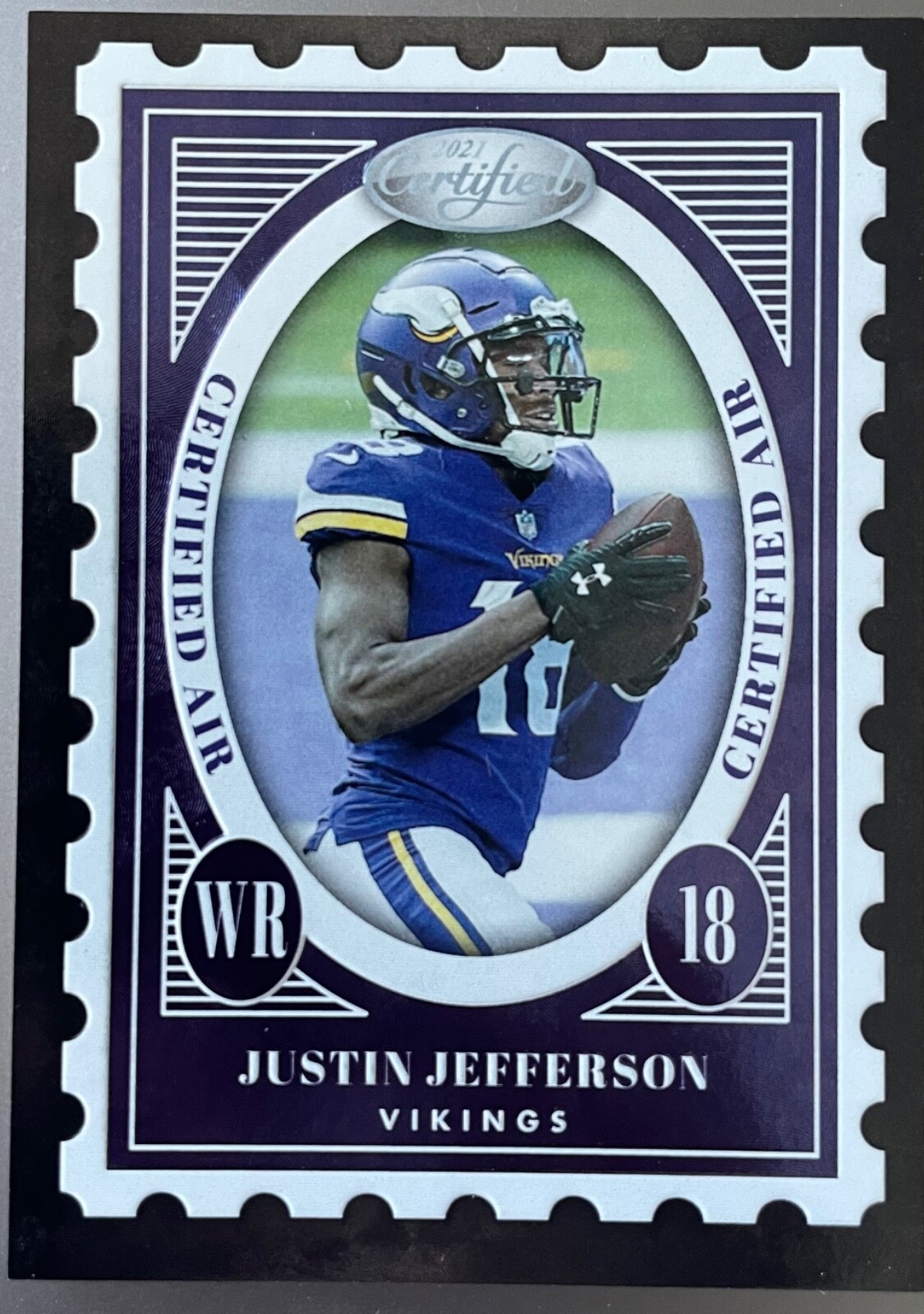 2021 Panini Certified Justin Jefferson Certified Air SSP Case Hit! Vikings