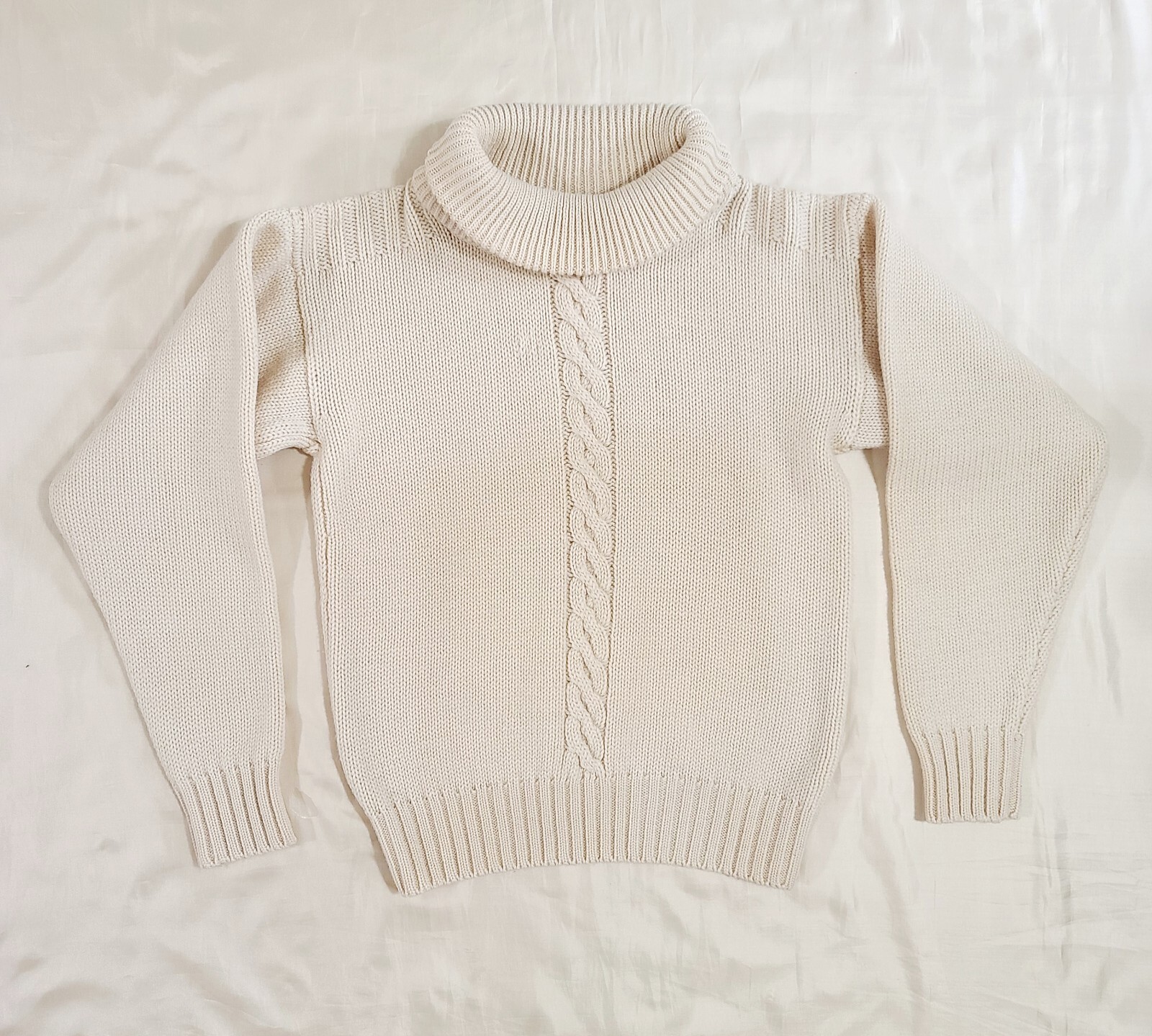 Maglione girocollo Saint Laurent Yves uomo taglia S lana maglia cavo (riparato)