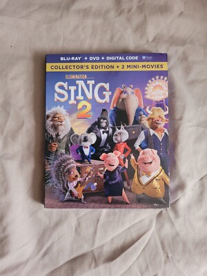 Sing 2 (Blu-ray + DVD) w Slipcover 