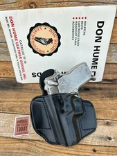 Vintage Don Hume H721 28-1 Black Leather OWB Holster for S&W 469 669 SQUARE