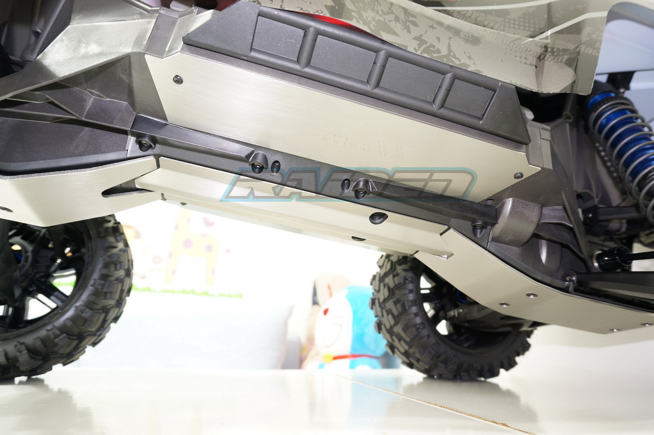 Traxxas XMaxx XMAXX Stainless Steel Chassis Armor Front & Rear Skid