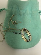 Tiffany & Co, Rare Flattened Oval Pendant And Chain