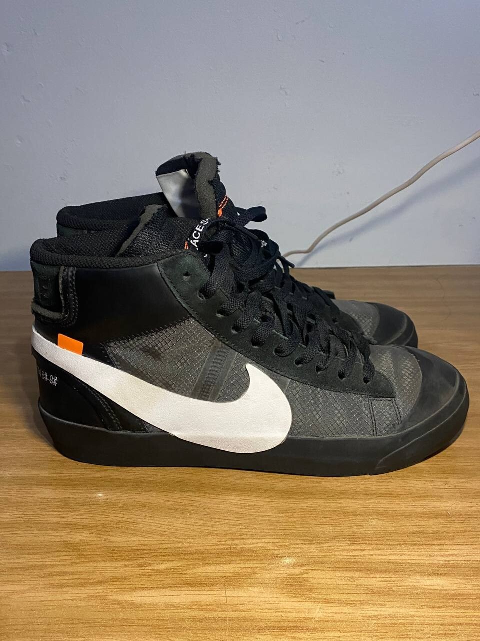 OFF WHITE X NIKE Taglia 8 5 Nike Off White x Blazer Mid Grim Reapers (senza scatola)
