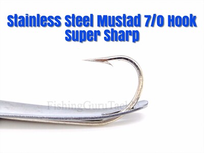 Cucchiaio Da Trolling Olografico Rosa 5.7'' Con Gancio Mustad 9/0 - FishingGuruTackle