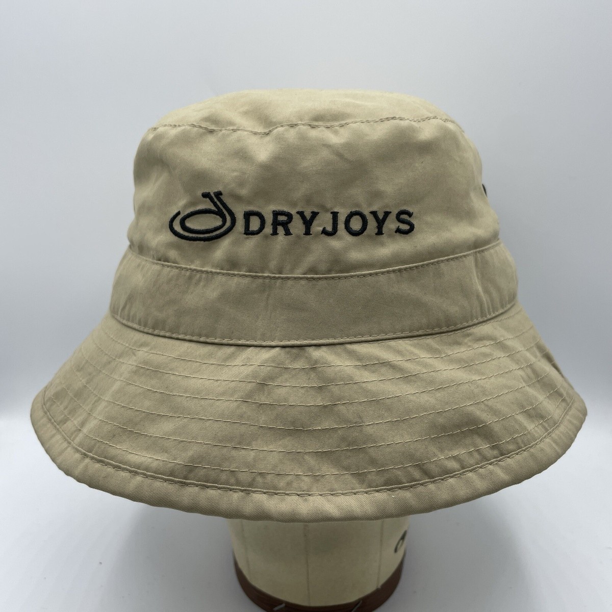 DryJoys FootJoy Bucket Hat Adult Large Khaki Tan Waterproof Rain
