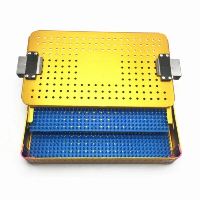 1pc Aluminium alloy sterilization tray case Beauty opthalmic surgical instrument