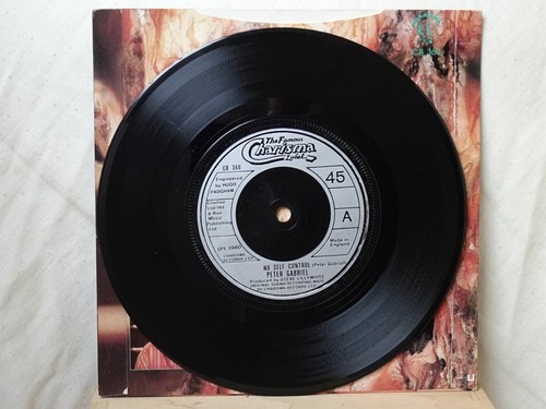 Peter Gabriel: No Self Control 1980 EX 7" (small sticker on front) - Picture 3 of 4