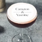 Wedding Engagement Birthday Edible Cocktail Drink Toppers
