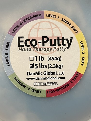 Eco-Putty Therapiekitt, blau, 5-lbs-Wanne - für Handphysiotherapie - Bild 2 von 10