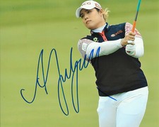 LPGA GOLFER ARIYA JUTANUGARN HAND SIGNED 8x10 PHOTO C COA PROOF THAI WOMENS GOLF
