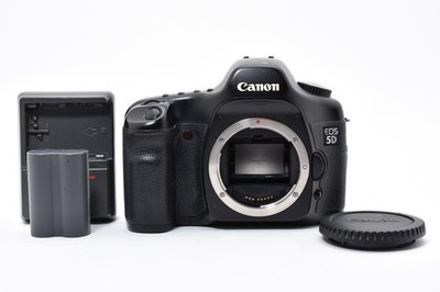 Canon EOS 5D 12.8 MP Digital SLR Camera Black Body Only [EXC] From Japan E2913