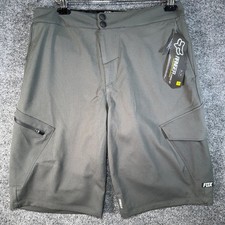 Fox Ranger Cargo 12 Mountain Bike Shorts Mens 34 Gray MTB Cycling with Liner NEW