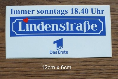 Alter Sticker Aufkleber Lindenstraße ARD Das Erste TV Film Serie 90er Jahre