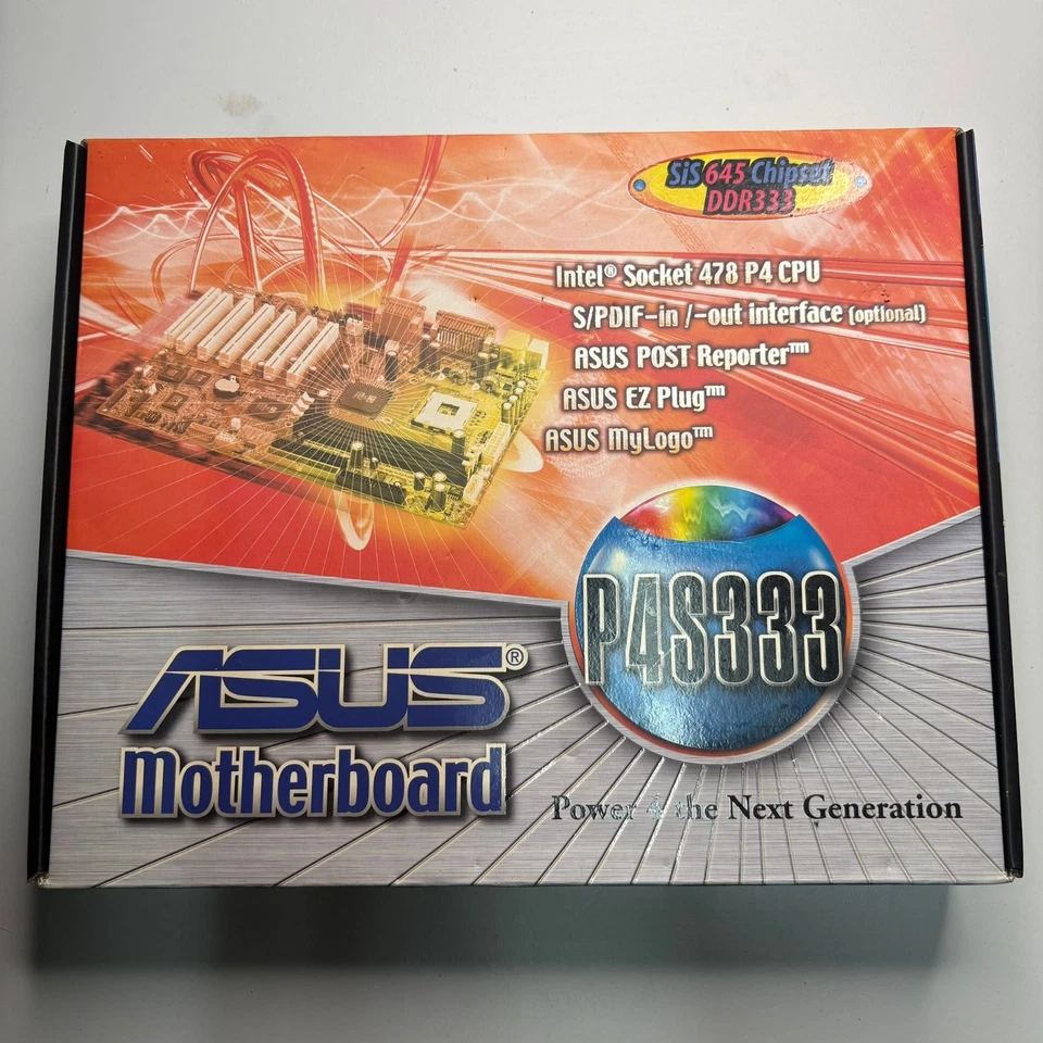 Placa madre ASUS P4S333 Socket 478 SiS 645 DDR333 - nunca usada completa en caja - Imagen 2 de 4