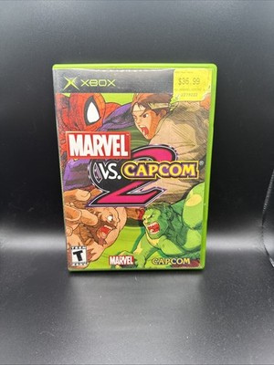 Marvel vs. Capcom 2 (Microsoft Xbox, 2003) No Manual! Tested & Working!