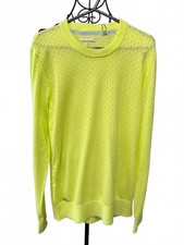 Adidas Golf Neon Yellow Performance Knit Sweater – Size L