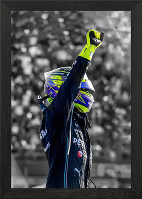 Lewis Hamilton Gerahmtes Wandbild Poster Leinwanddruck Bild