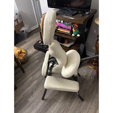 Earthlite Avila II Portable Massage Chair Package Cream Sternum Pad Carry Case