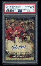 Marketplace image: 1/1 2024 Stadium Club Chrome Superfractor Kyle Manzardo Auto RC PSA 9 Rookie