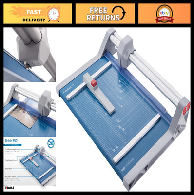 Professional Rotary Paper Trimmer 14'' Cut, 20 Sheet Capacity, Self-Sharpening, D