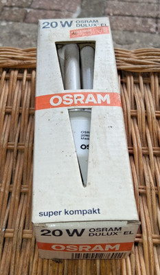 OSRAM DULUX EL SUPER KOMPAKT BAJONETTVERSCHLUSS 20W (100W) 10Khrs ~ TRACKED POST