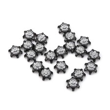 20x 2.5 1.2cm Soft Plastic Golf Shoe Spikes Cleat Fast Twist Black Plastic