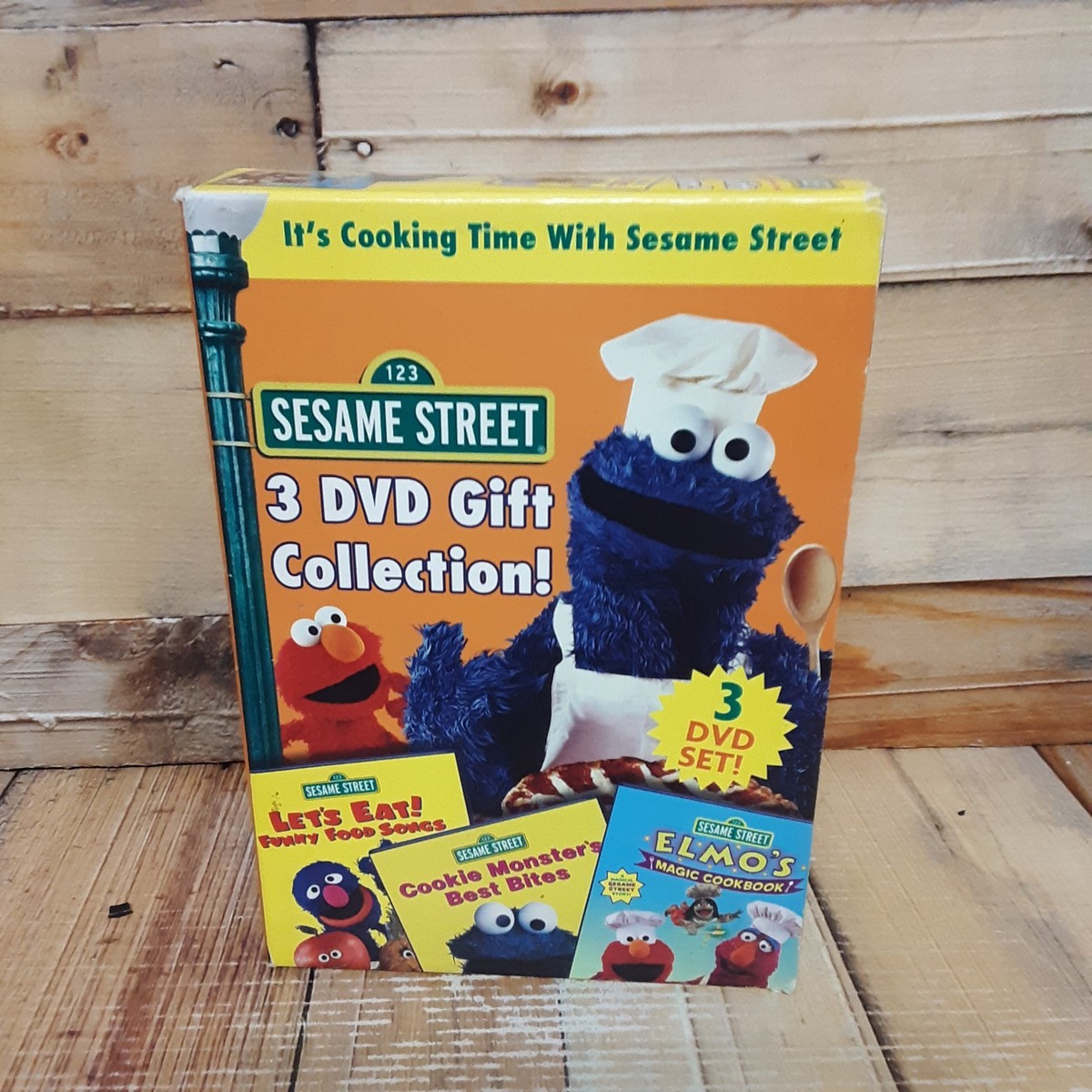 Sesame Street Its Cooking Time 3 DVD Gift Collection DVD Used Kids