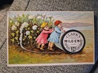  Vintage Late 1880's Clark's Mile-End Spool Cotton Thread Adv. Trade Card — photo 1