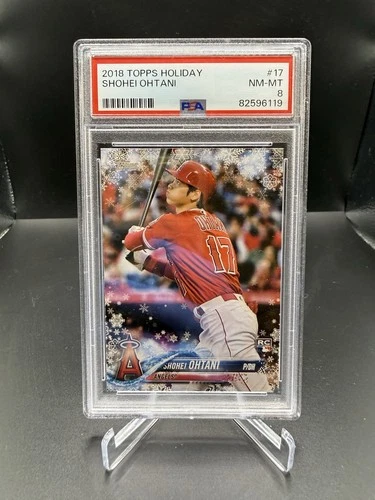 2018 Topps Holiday - Shohei Ohtani #HMW17 (RC) PSA 8