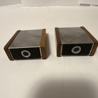 Vintage Wood & Metal Rectangular Salt & Pepper Shakers Set, Medium Brown, 2-Pack — photo 4