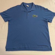lacoste mens polo shirt size 7 Blue Big Gator Authentic