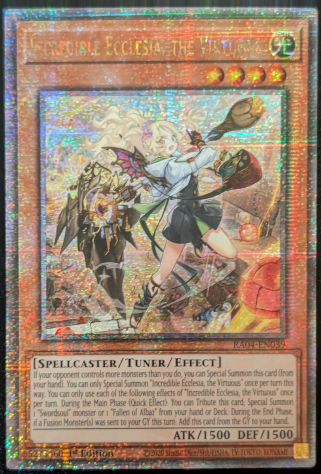 Incredible Ecclesia, the Virtuous (New Art) -  Quarter Century Rare - RA04-EN039
