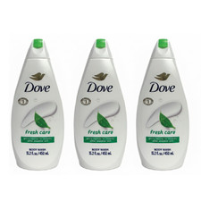 3x Dove Fresh Care Body Wash 15.2 fl oz Refreshing Cleanser Soft Smooth Skin